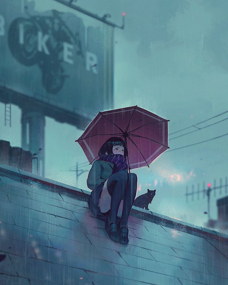 Detail Anime Girl With Umbrella Nomer 10