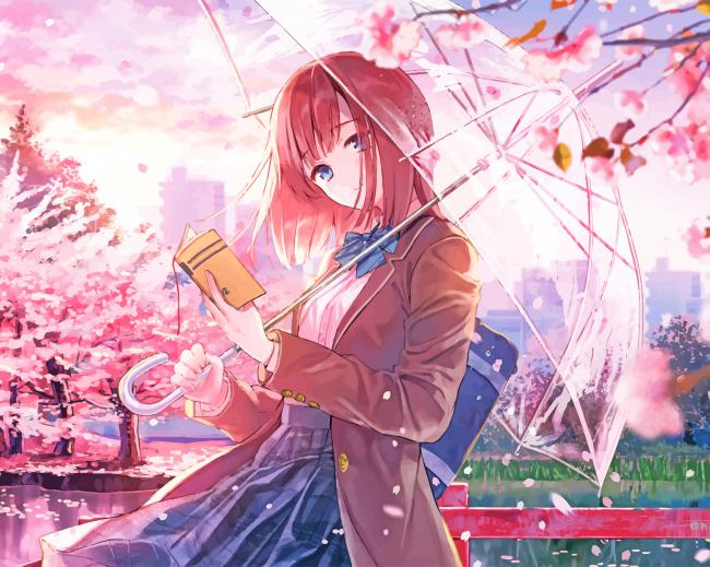 Detail Anime Girl With Umbrella Nomer 4