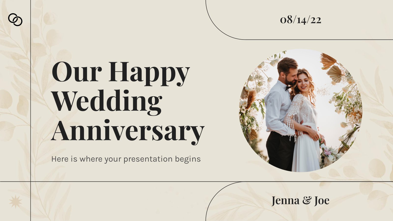 Detail Anniversary Powerpoint Template Nomer 2