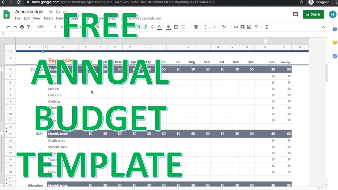 Detail Annual Budget Template Nomer 24