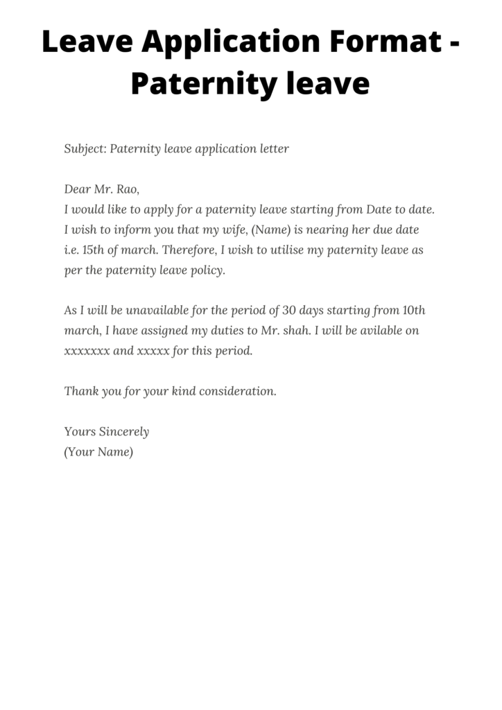 Detail Annual Leave Request Email Template Koleksi Nomer 48