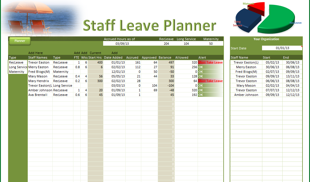 Detail Annual Leave Template Nomer 30