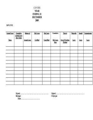 Detail Annual Leave Template Nomer 6