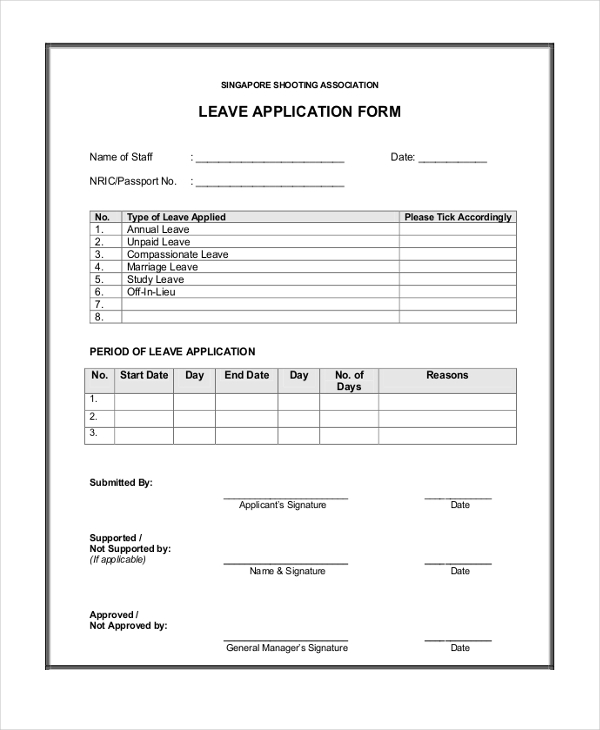 Detail Annual Leave Template Nomer 48