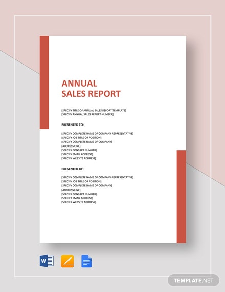 Detail Annual Sales Report Template Nomer 10