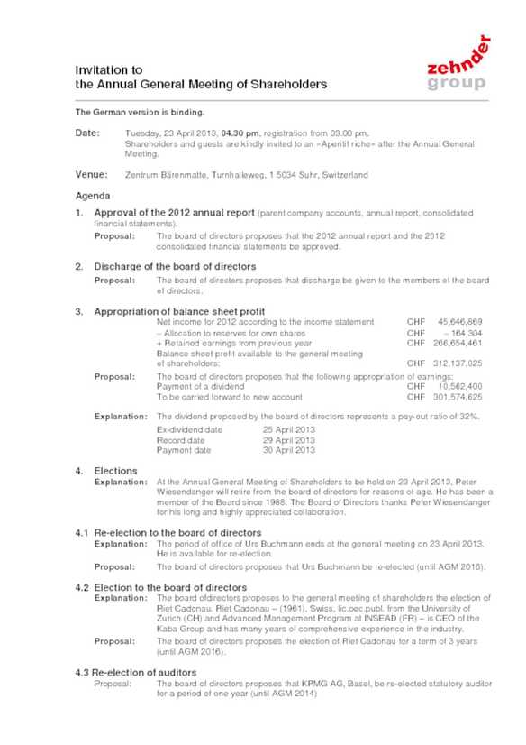 Detail Annual Shareholders Meeting Agenda Template Nomer 47