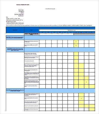 Detail Annual Work Plan Template Nomer 13