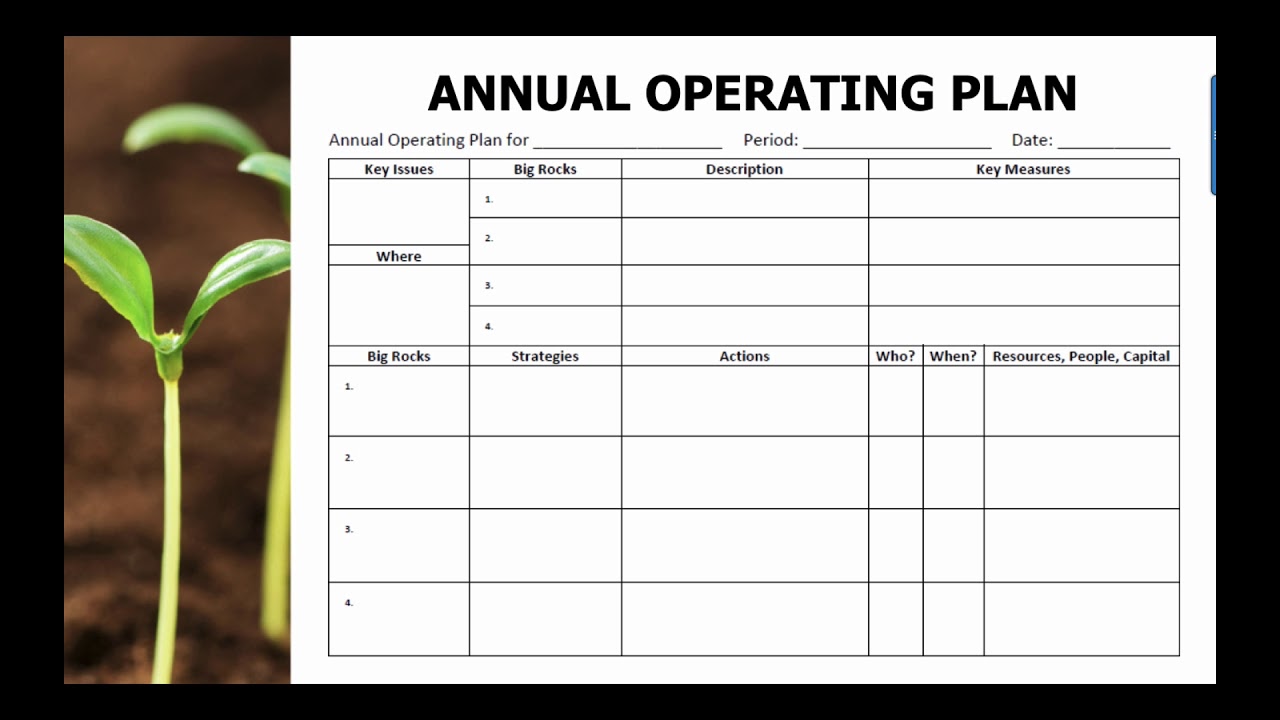 Detail Annual Work Plan Template Nomer 22