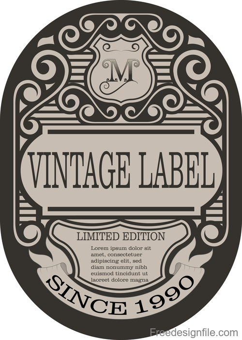 Detail Antique Label Template Nomer 20