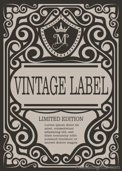 Detail Antique Label Template Nomer 30