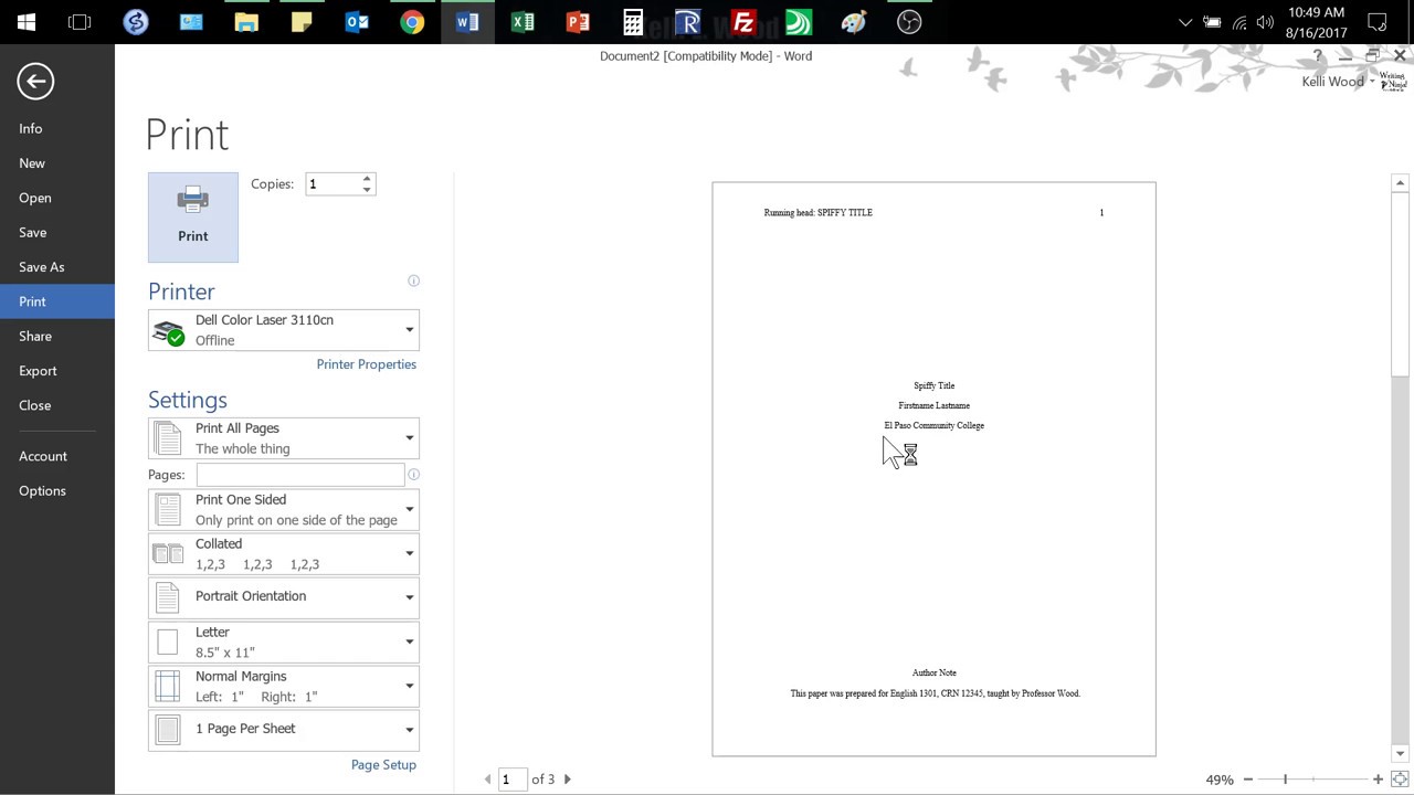 Detail Apa Format Template Nomer 48