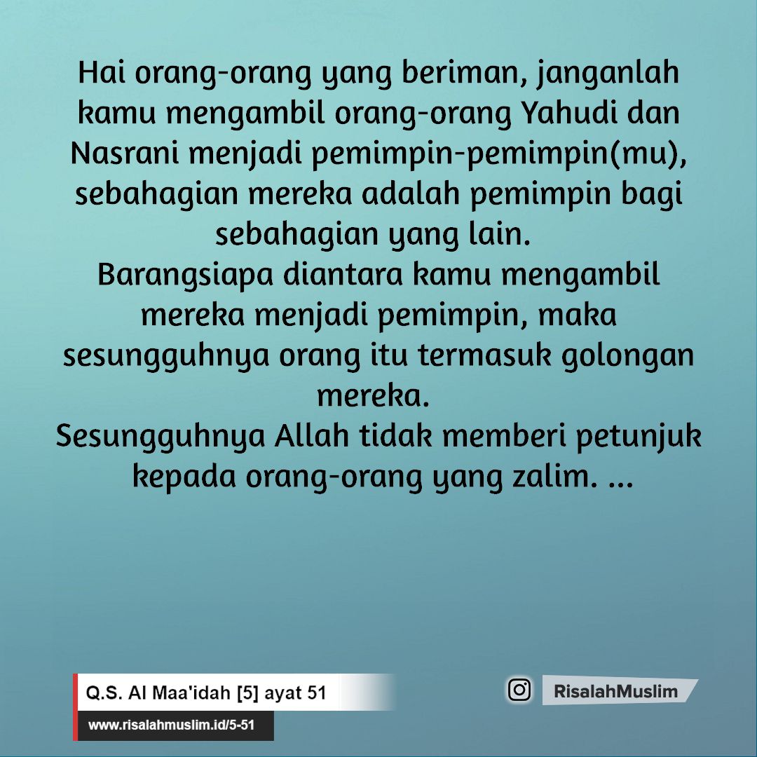 Detail Apa Isi Dari Surat Al Maidah Ayat 51 Nomer 29