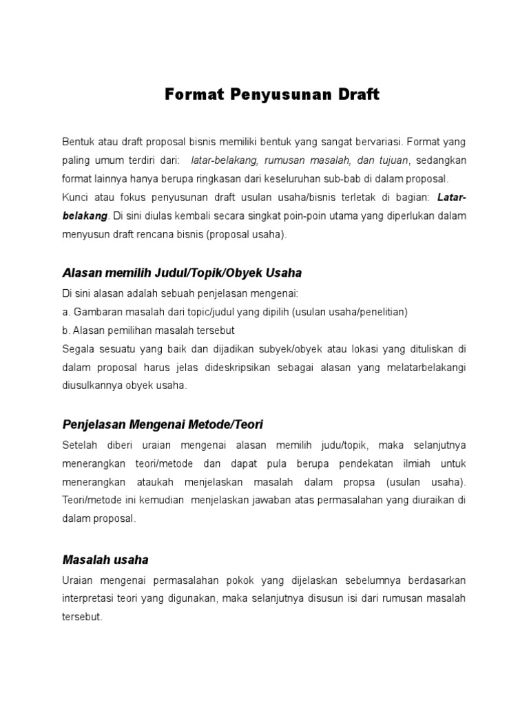 Detail Apa Itu Draft Nomer 3