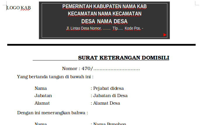 Detail Apa Itu Surat Domisili Nomer 47