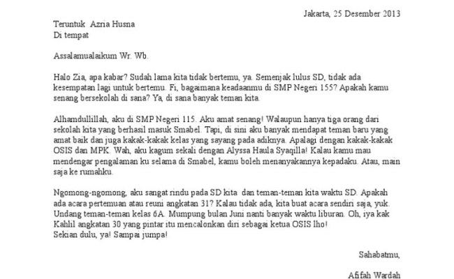 Detail Apa Itu Surat Pribadi Nomer 41