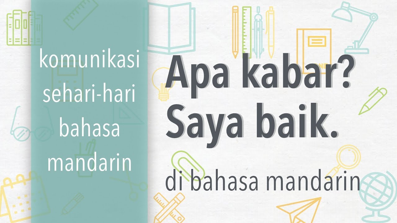 Apa Kabar Bahasa Cina - KibrisPDR