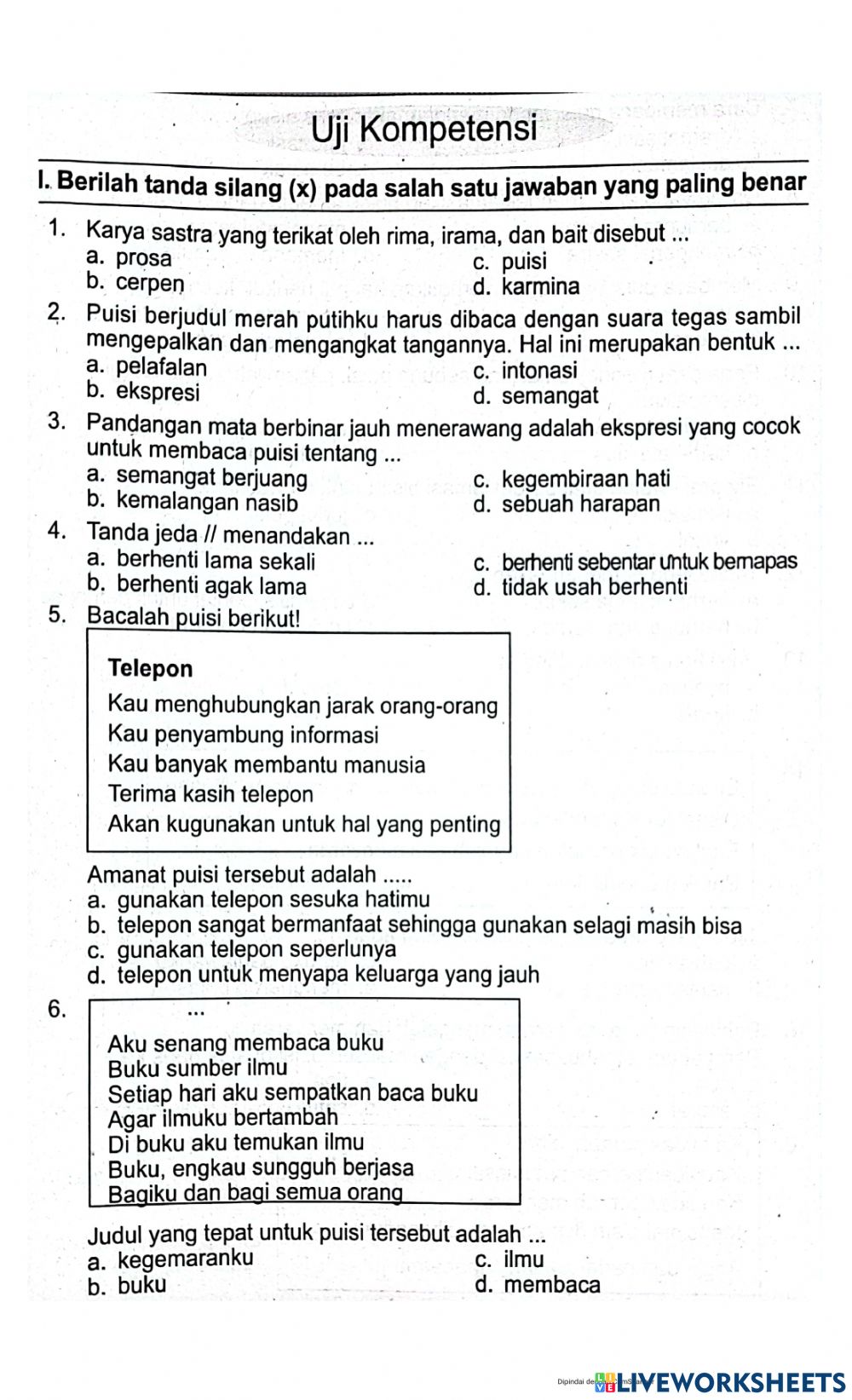 Detail Apakah Judul Yang Tepat Untuk Puisi Tersebut Nomer 18