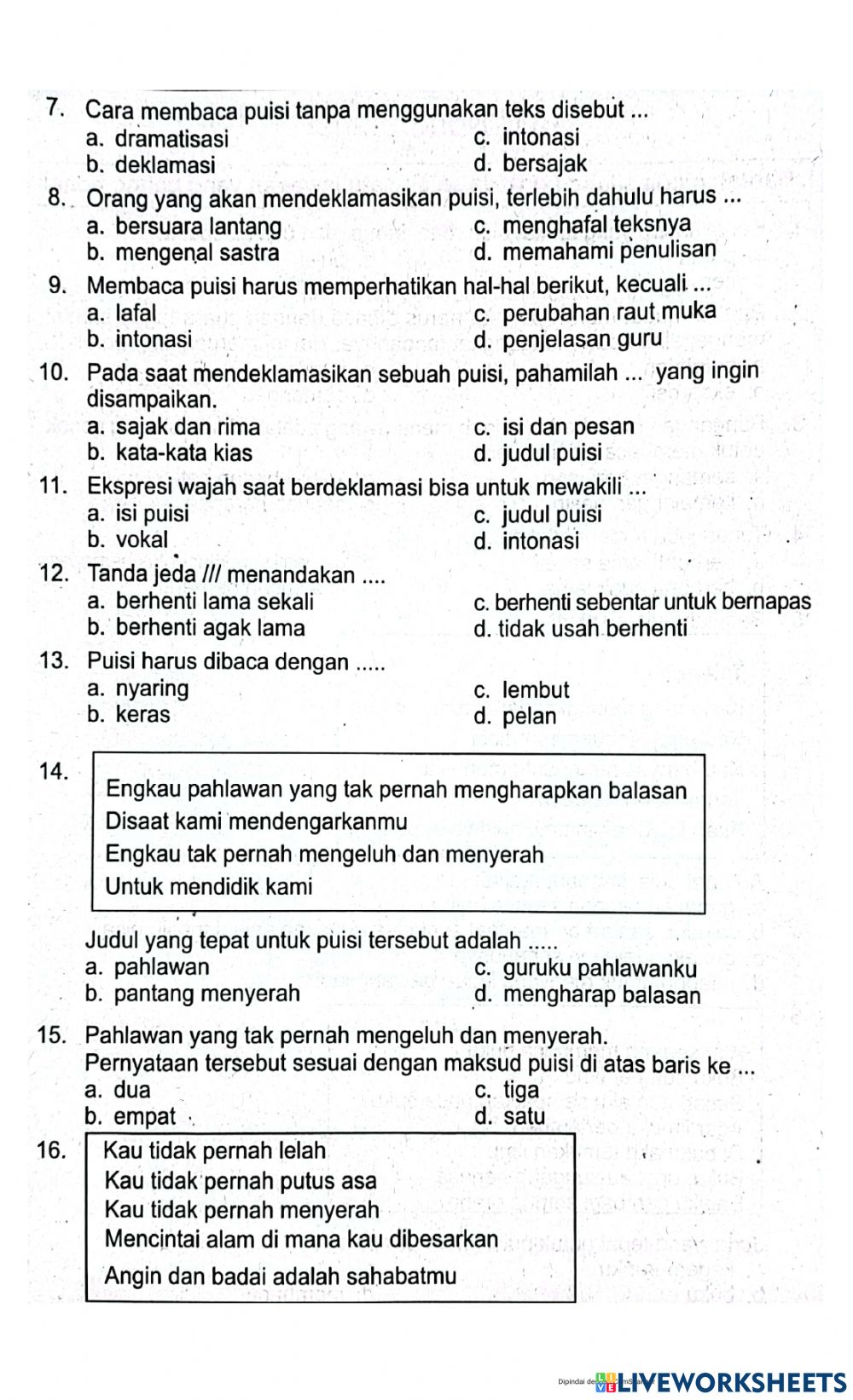 Detail Apakah Judul Yang Tepat Untuk Puisi Tersebut Nomer 31