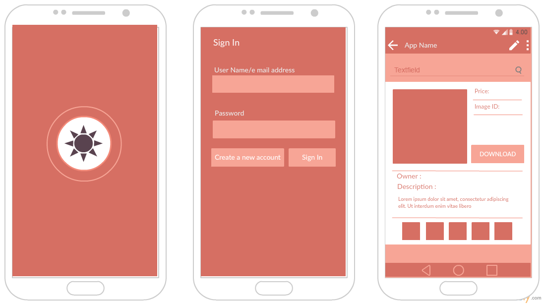 Detail App Mockup Template Nomer 5