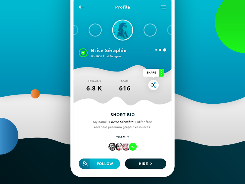 Detail App Screen Design Template Nomer 12