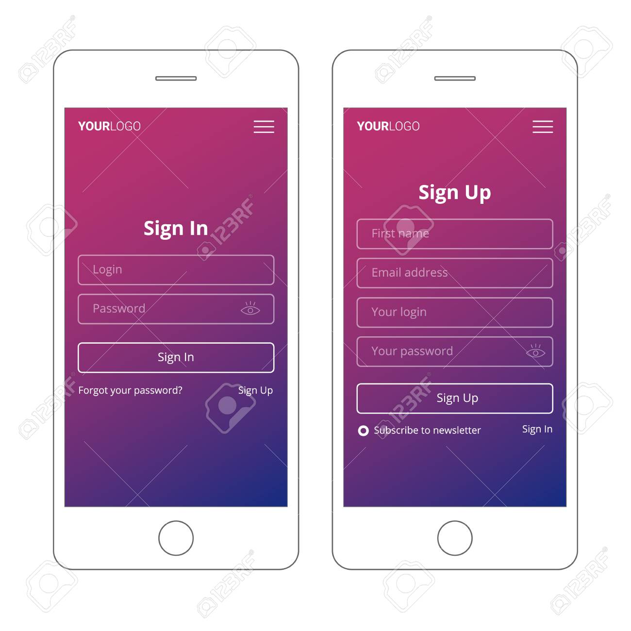 Detail App Screen Design Template Nomer 52