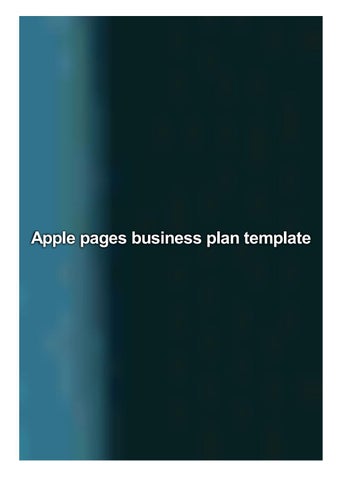 Detail Apple Business Plan Template Nomer 48