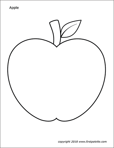 Apple Template To Print - KibrisPDR