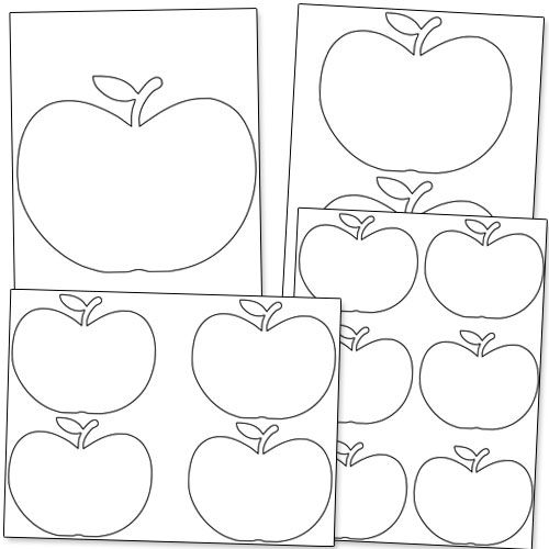 Detail Apple Template To Print Nomer 18