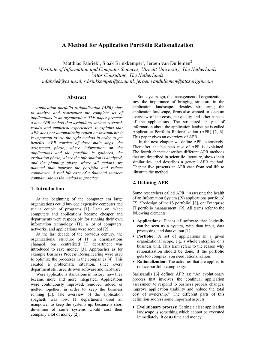 Detail Application Rationalization Template Nomer 44
