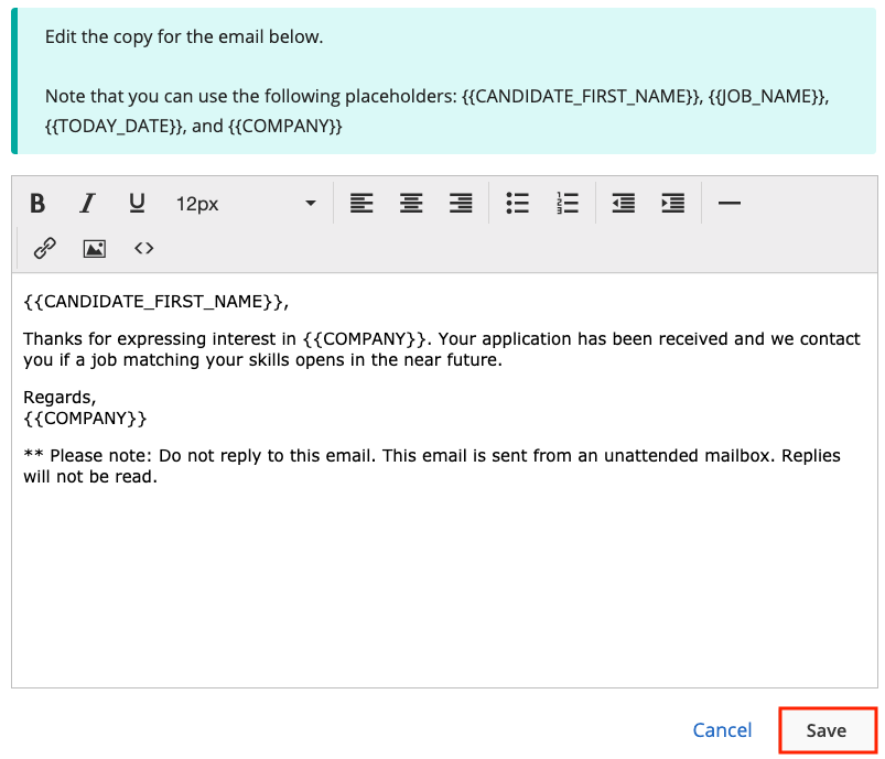 Detail Application Received Email Template Nomer 9