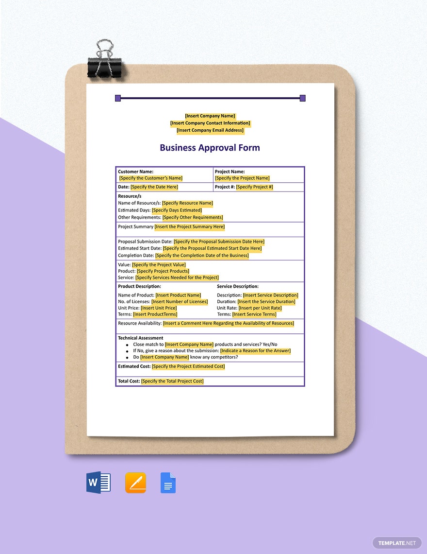 Detail Approval Form Template Nomer 55