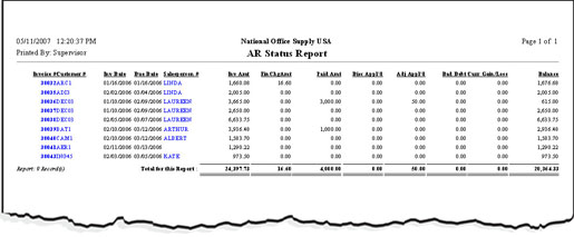 Detail Ar Report Template Nomer 6