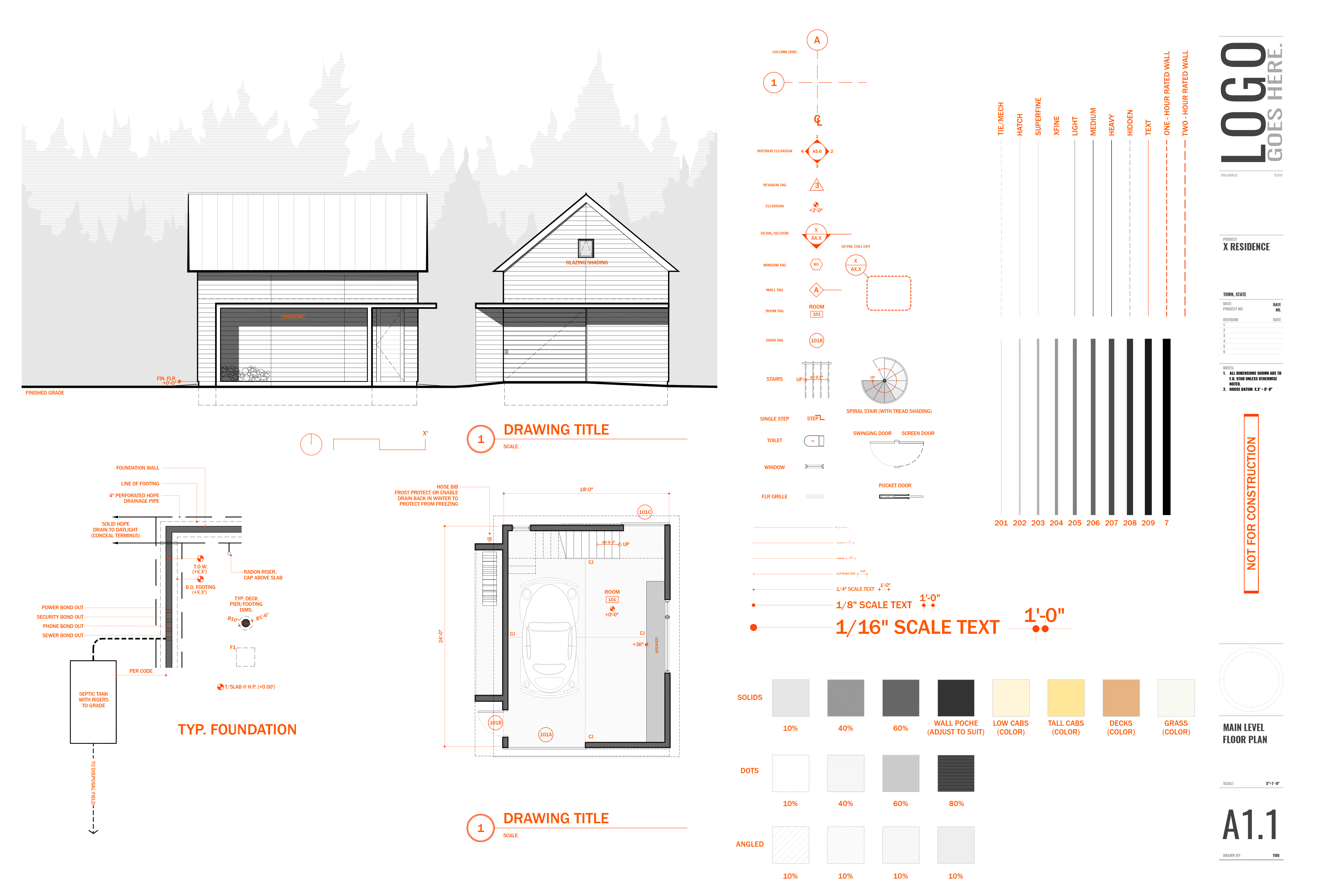 Detail Architectural Sheet Template Nomer 12