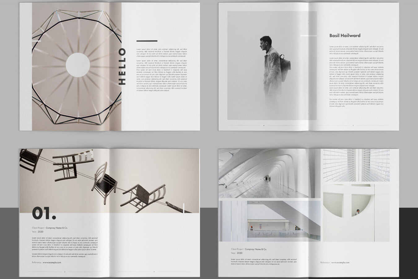 Detail Architecture Portfolio Template Nomer 2