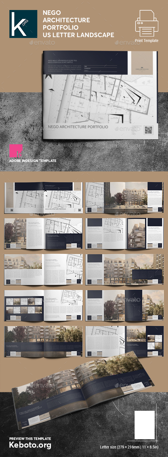 Detail Architecture Portfolio Template Nomer 37