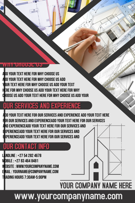 Detail Architecture Poster Layout Template Nomer 11