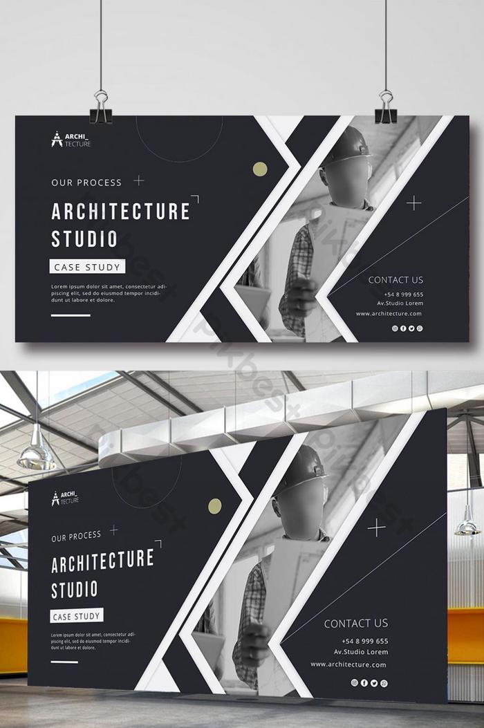 Detail Architecture Poster Layout Template Nomer 28