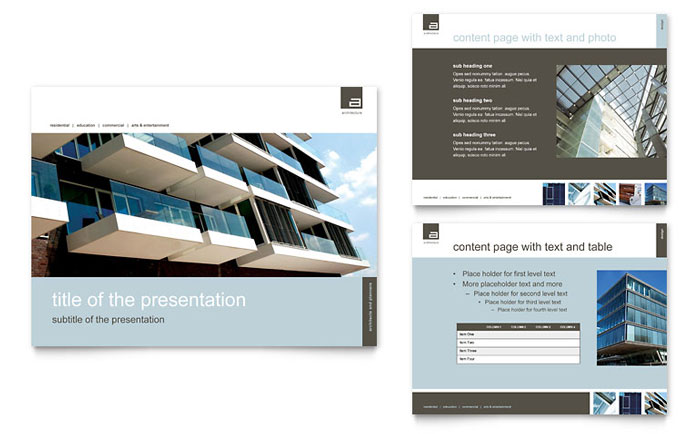 Detail Architecture Powerpoint Template Nomer 19