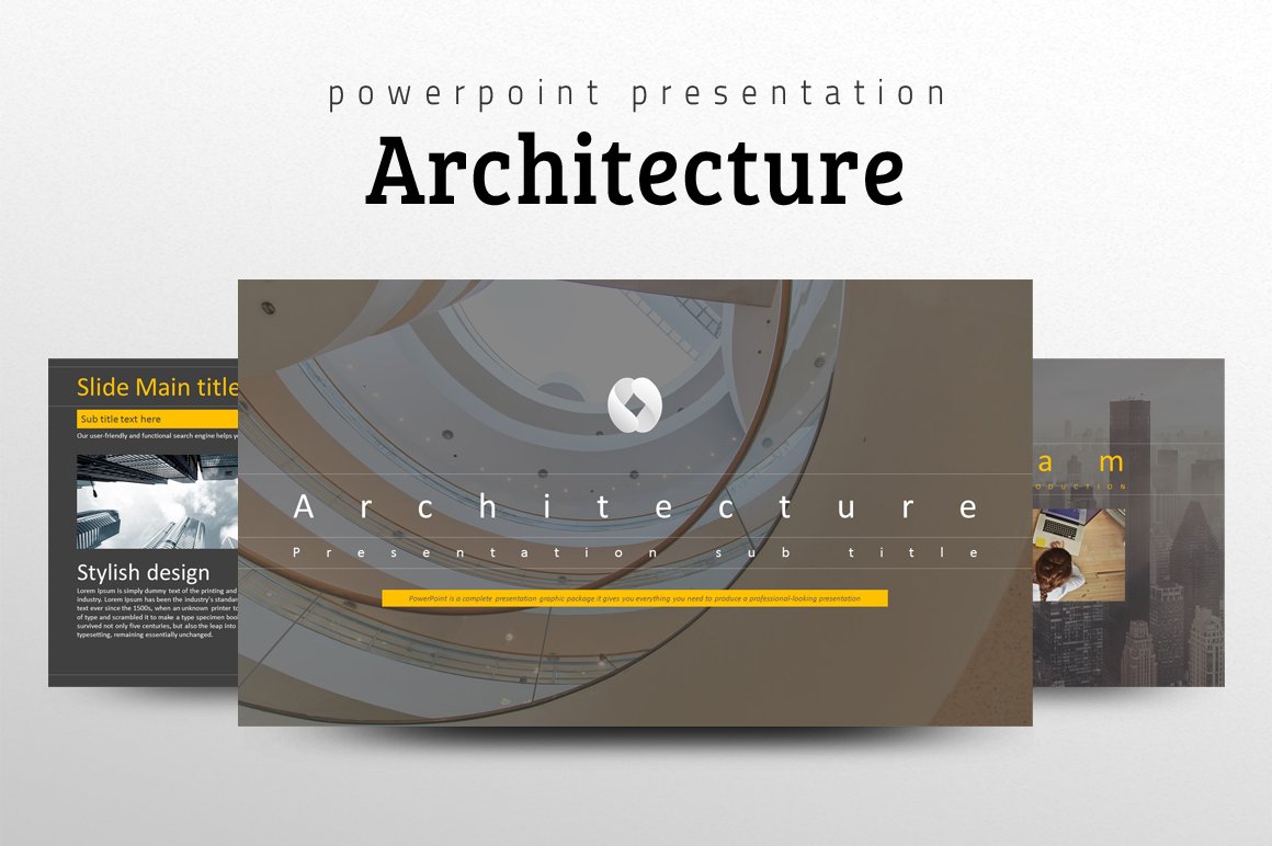 Detail Architecture Powerpoint Template Nomer 22