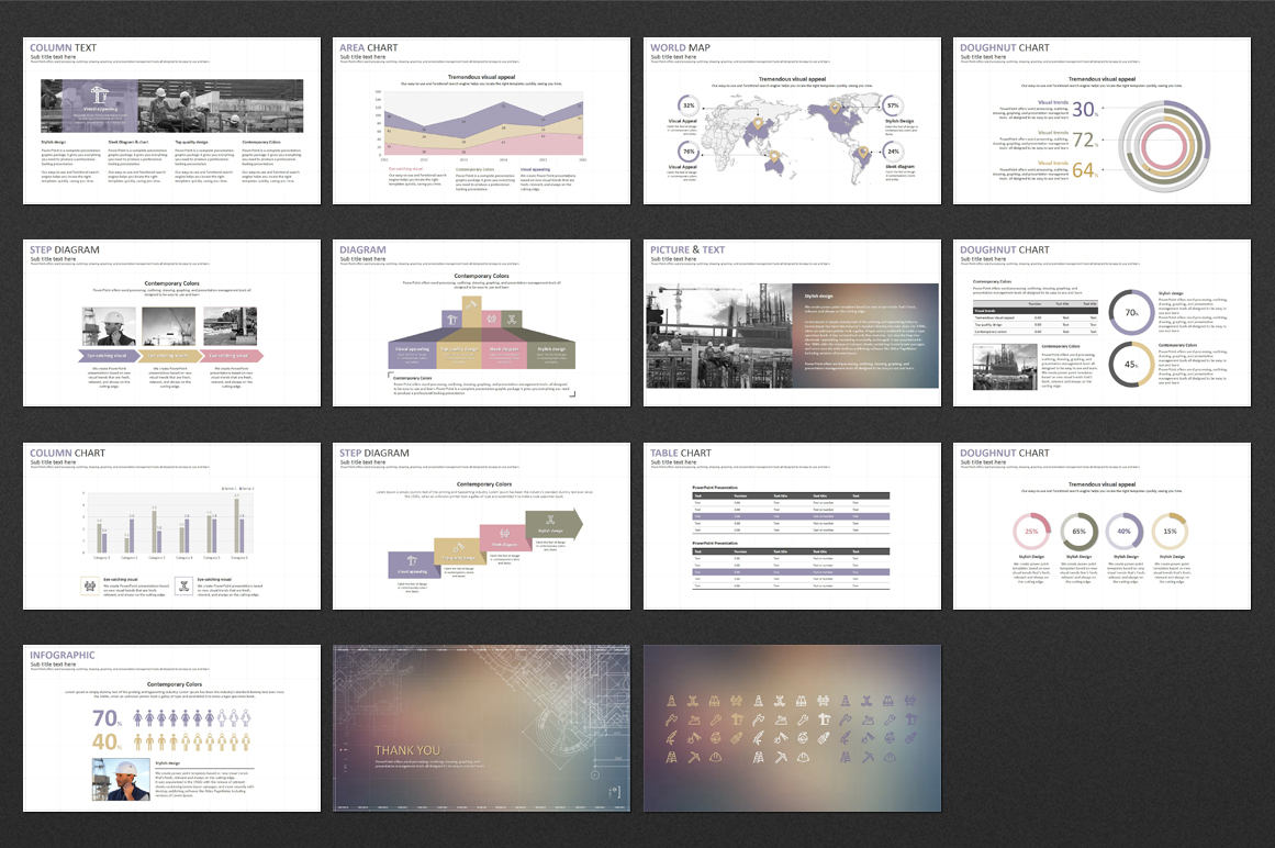 Detail Architecture Powerpoint Template Nomer 26