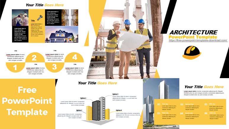 Detail Architecture Powerpoint Template Nomer 34