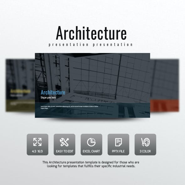 Detail Architecture Powerpoint Template Nomer 40