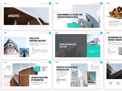 Detail Architecture Powerpoint Template Nomer 45