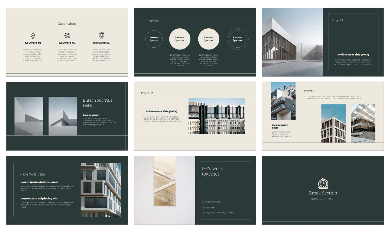 Detail Architecture Powerpoint Template Nomer 7