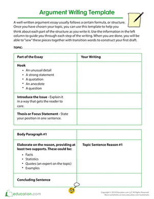 Detail Argumentative Paragraph Template Nomer 10