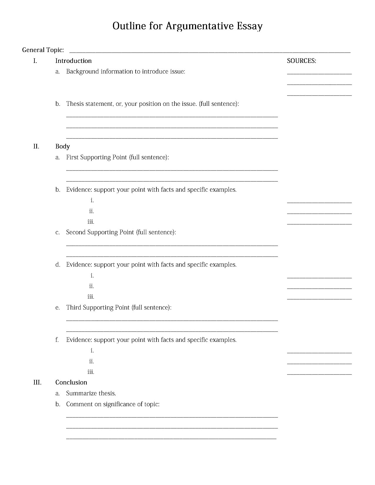 Detail Argumentative Paragraph Template Nomer 17