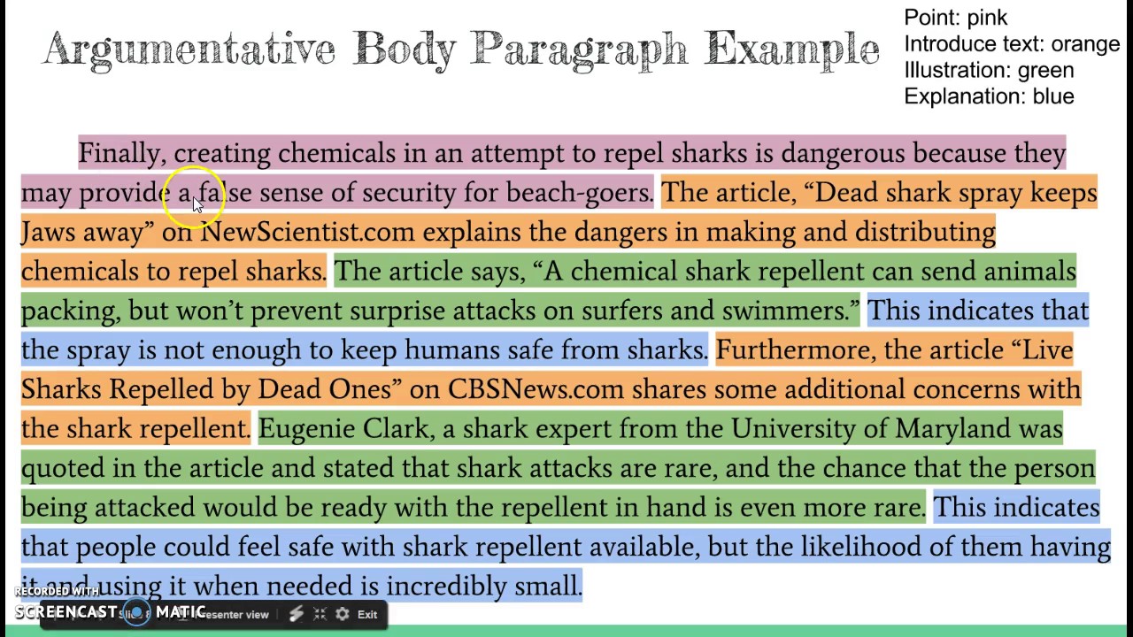 Detail Argumentative Paragraph Template Nomer 29