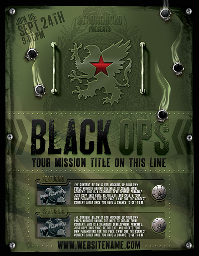 Detail Army Flyer Template Nomer 16