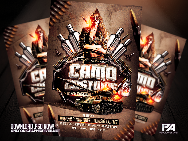 Detail Army Flyer Template Nomer 31