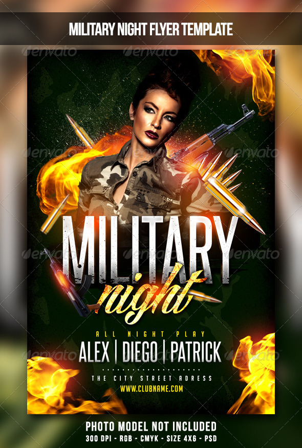Detail Army Flyer Template Nomer 44